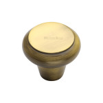 M Marcus Heritage Brass Edge Design Wardrobe Knob 38mm 